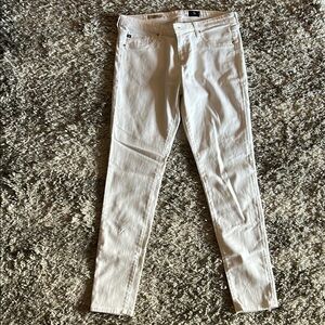 AG Adriano Goldschmied White Skinny Jeans The Legging